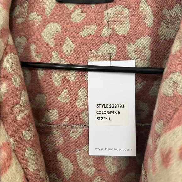 BlueB Fringe Leopard Print Shacket - Picture 4 of 4